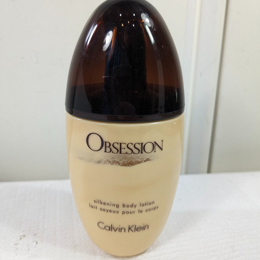 Vintage Calvin Klein Obsession Silkening Body‎ Lotion 6.7 fl oz scented READ